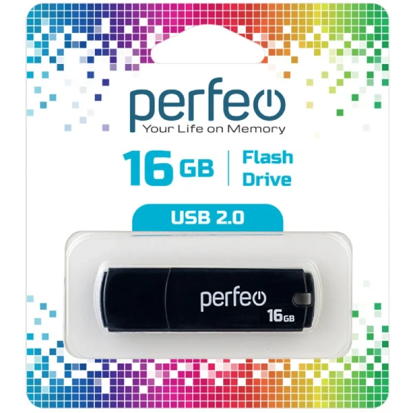 USB-накопитель 16 GB Perfeo C05 черный