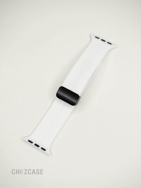 Ремешок Apple Watch 38/40/41 мм Magnet Silicone белый