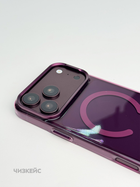 Чехол Невесомость iPhone 17 Pro Max/18 Pro Max MagSafe бордо