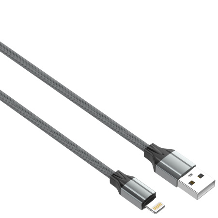 USB-кабель LDNIO LS442 iPhone Lightning (2.4А) 2 м серый