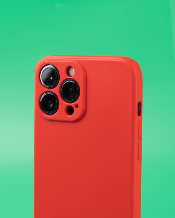 Чехол- накладка MY COLORS iPhone 13 Pro силикон красный