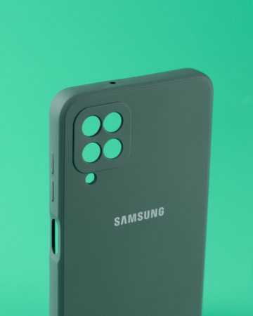 Чехол- накладка Silicone Cover Samsung A03 зеленый