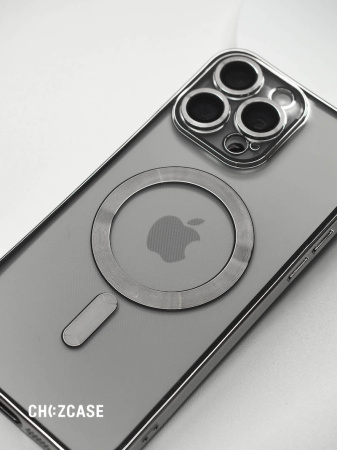 Чехол- накладка Притяжение iPhone 15 титан