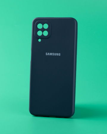 Чехол- накладка Silicone Cover Samsung S22+ темно-синий
