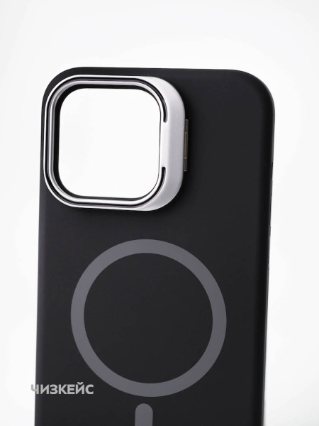 Чехол Сафари Magsafe iPhone 16 Pro Max черный