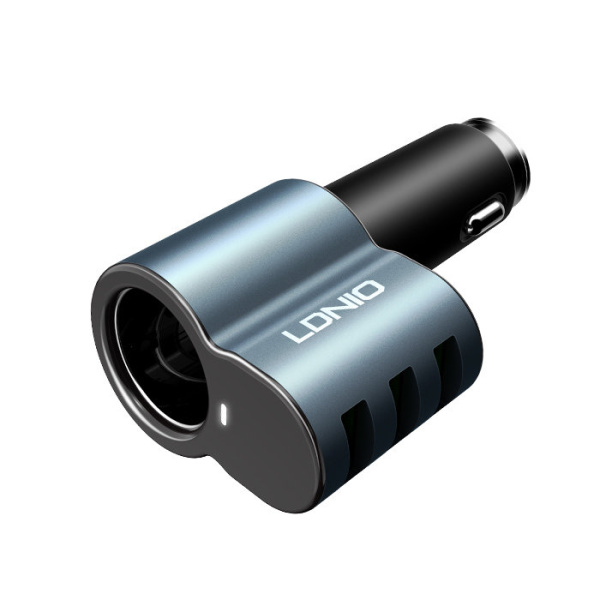 АЗУ-USB LDNIO CM11 (3USB, QC3.0, 120W + 25.5W) + розетка + кабель Micro USB черный