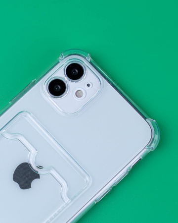 Чехол- накладка PP Pocket iPhone 12 Pro Max силикон прозрачный