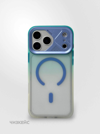 Чехол Марафон iPhone 17 Pro Max/18 Pro Max MagSafe голубой