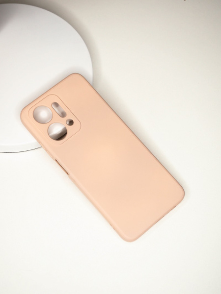 Чехол- накладка Silicone Cover Honor X7a/X7a Plus розовый песок