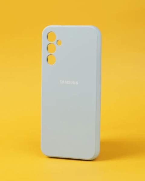 Чехол- накладка Silicone Cover Samsung A14 4G голубой