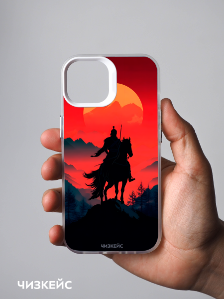 Чехол Чизкейс iPhone 11 Победитель белый