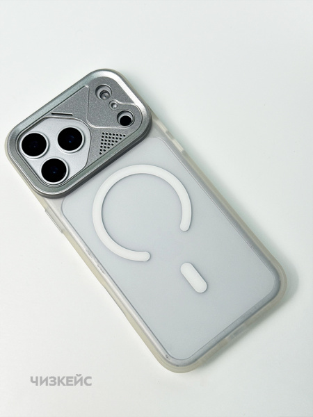 Чехол Марафон iPhone 17 Pro Max/18 Pro Max MagSafe белый