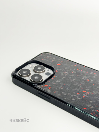 Чехол Бесконечность iPhone 17 Pro Max MagSafe красный