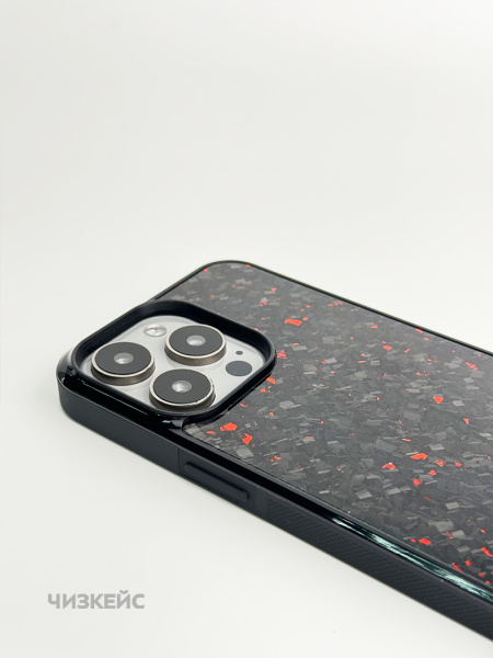 Чехол Бесконечность iPhone 17 Pro Max MagSafe красный