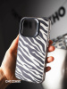 Чехол Чизкейс iPhone 14 Pro Зебра черный