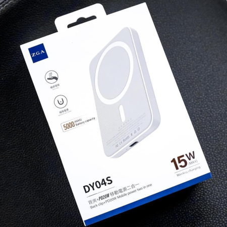 Внешний аккумулятор ZGA DY05s 10000 mAh (15W MagSafe, PD 20W) серый