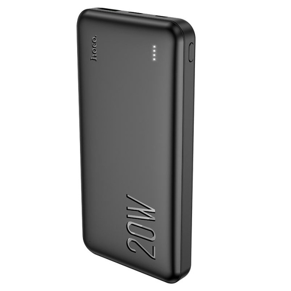 Внешний аккумулятор HOCO J87 10000mAh (2USB, PD 20W, QC3.0, LED) черный