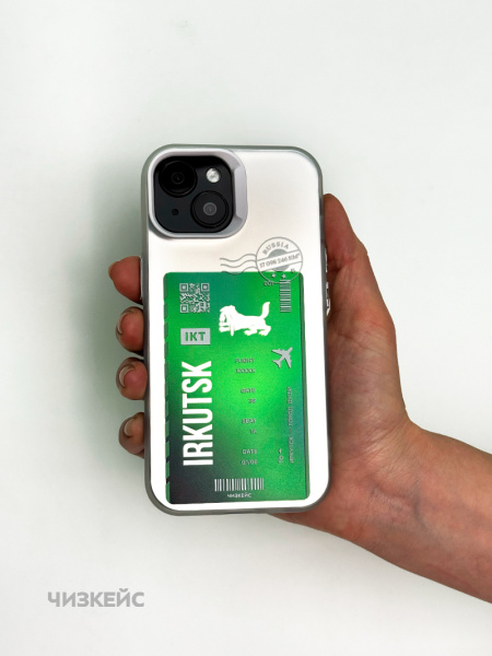 Чехол Чизкейс iPhone 11 Рейс Иркутск белый