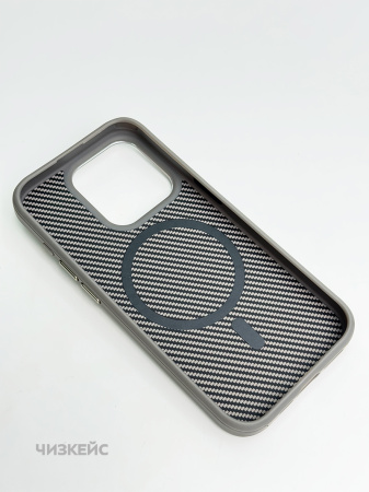 Чехол для iPhone 15 в Иркутске с доставкой по России по цене 999 ₽ | Интернет-магазин Chizcase Чехол Мафия MagSafe iPhone 15 серый