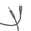Аудиокабель HOCO UPA19 AUX 3.5 мм - Lightning черный