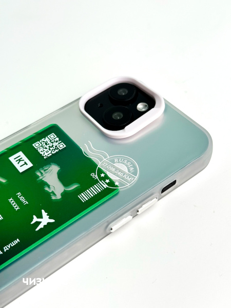 Чехол Чизкейс iPhone 11 Рейс Иркутск белый