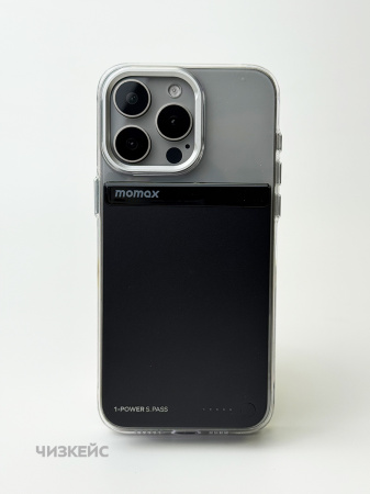 Внешний аккумулятор Momax 1-Power S.Pass Magnetic 5000mAh (Qi2, 30W) черный
