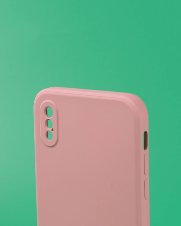 Чехол- накладка MY COLORS iPhone X/Xs силикон розовый