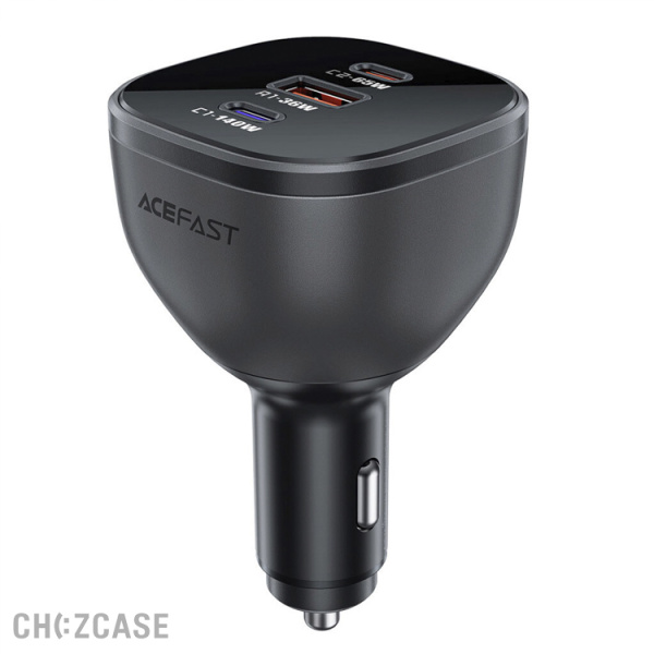 АЗУ-USB AceFast B14 (1USB-A, 2USB-C, 3.0A, QC3.0, PD 165W) черный