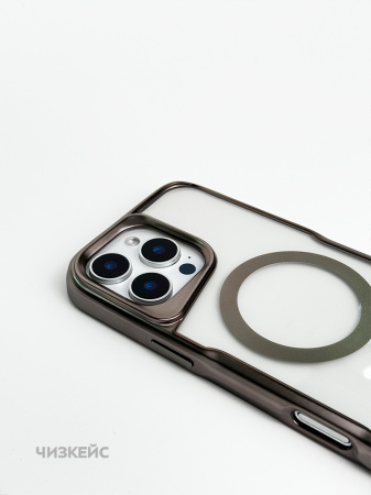 Чехол Эверест MagSafe iPhone 16 Pro Max серый