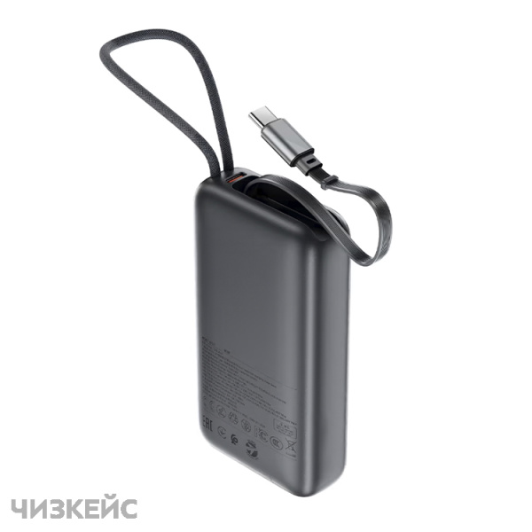 Внешний аккумулятор AceFast M32 10000 mAh (2USB-C + USB-A, LED, PD 35W) черный