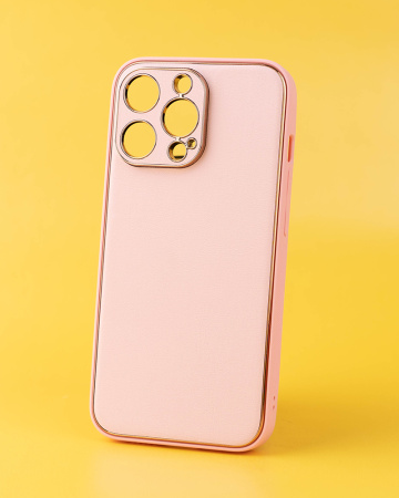 Чехол- накладка Glam iPhone 12 Pro Max бледно-розовый
