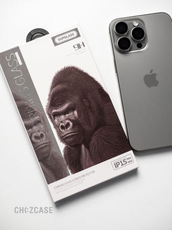 Защитное стекло SUPGLASS Corning iPhone 12/iPhone 12 Pro черный