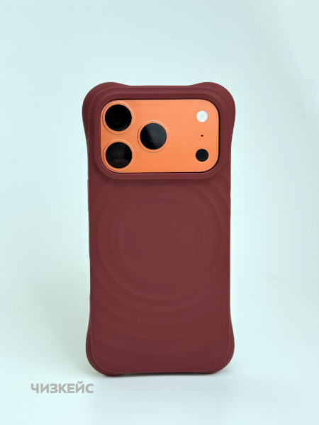 Чехол Волна MagSafe iPhone 17 Pro Max шоколад