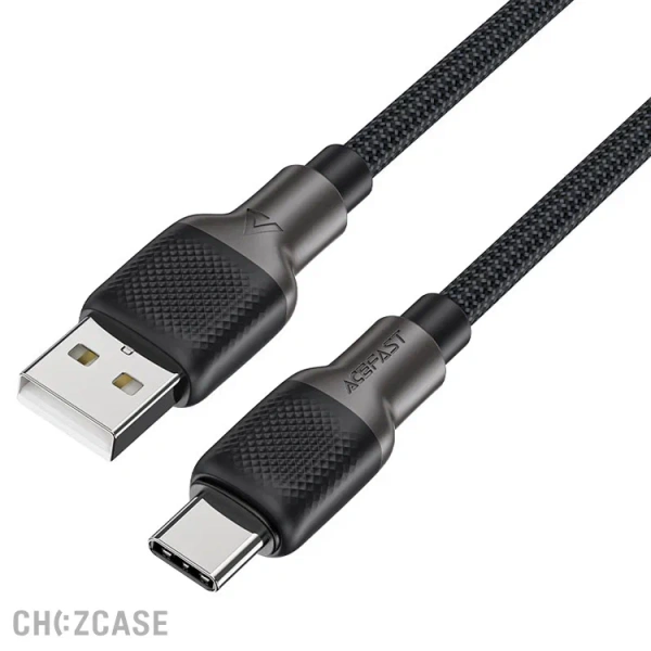 USB-кабель AceFast C10-04 Type-C (3A, PD 60W) 1 м черный