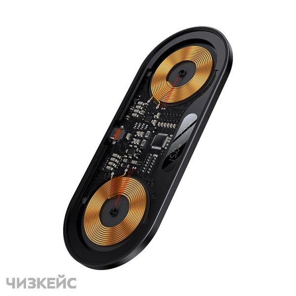 Беспроводное зарядное устройство Baseus Digital Led Display  (3A, 15W) черный