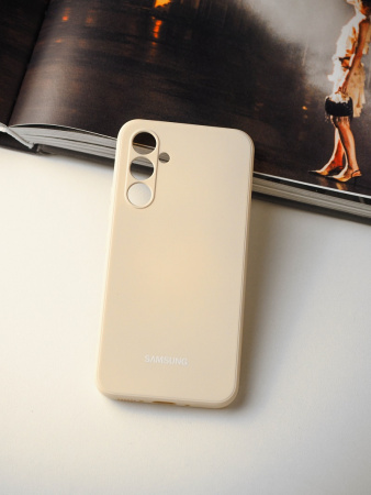 Чехол- накладка Silicone Cover Samsung A13 4G белый