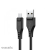 USB-кабель AceFast C3-09 Micro USB (2.4A) 1.2 м черный