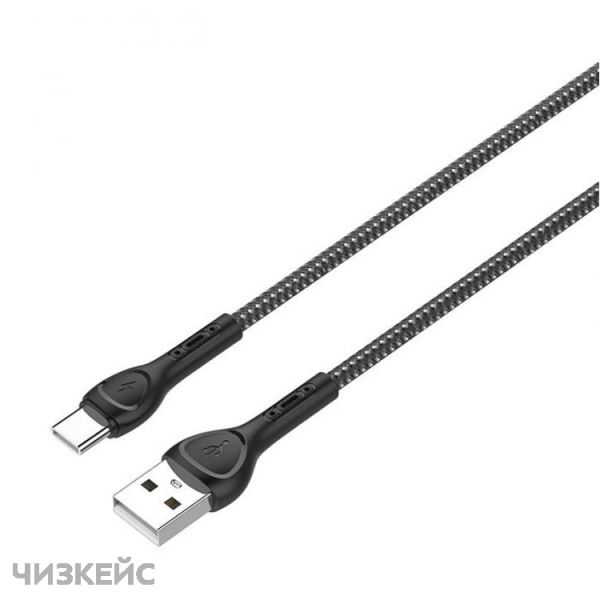 USB-кабель LDNIO LS481 Type-C (2.4А) 1 м серый