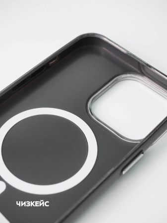 Чехол Крем-сода Magsafe iPhone 16 Pro Max черный
