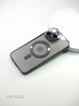 Чехол- накладка Притяжение iPhone 14 Pro фиолетовый
