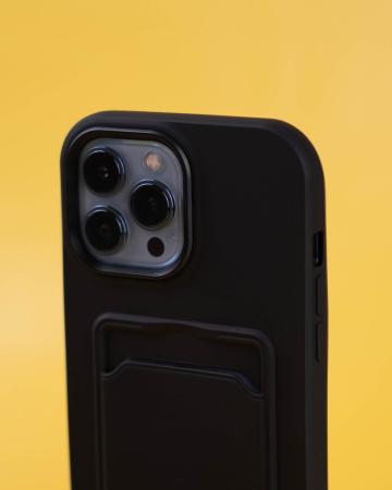Чехол- накладка Pocket Case Type2 iPhone 13 Pro Max силикон черный