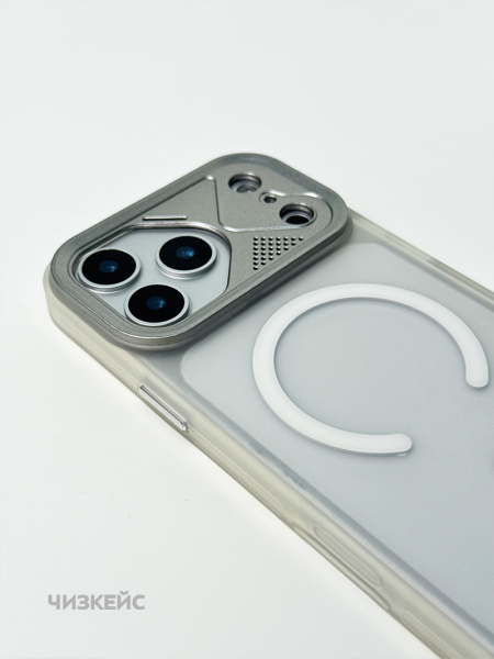Чехол Марафон iPhone 17 Pro Max/18 Pro Max MagSafe белый