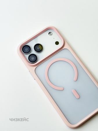 Чехол MOSBROS Comfortable Magsafe iPhone 17 розовый