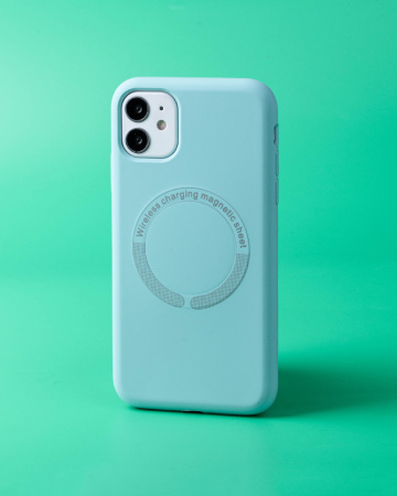 Чехол- накладка Simple Case MagSafe iPhone 13 Pro мятный