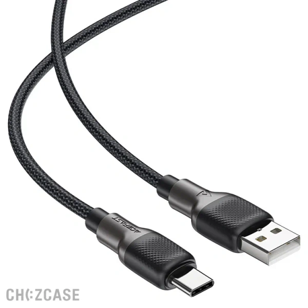 USB-кабель AceFast C10-04 Type-C (3A, PD 60W) 1 м черный