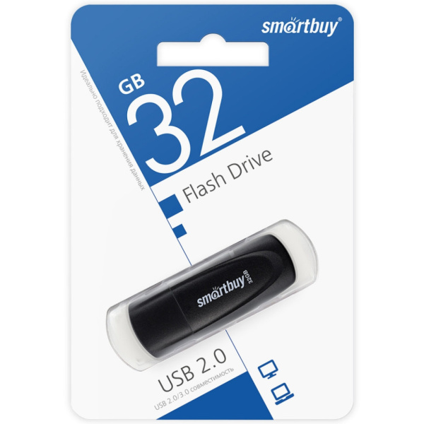 USB-накопитель 32 GB SmartBuy Scout черный