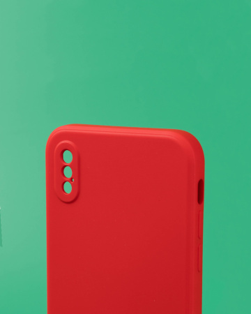 Чехол- накладка MY COLORS iPhone X/Xs силикон красный