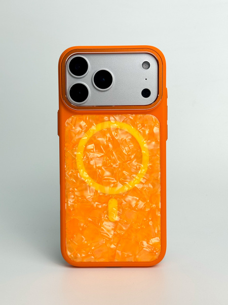 Чехол Фруктовый лед iPhone 17 Pro Max оранжевый