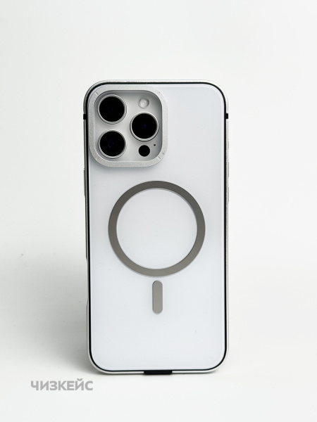 Чехол Хай-тек iPhone 16 Pro Max MagSafe белый
