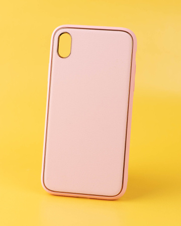 Чехол- накладка Glam iPhone X/XS бледно-розовый